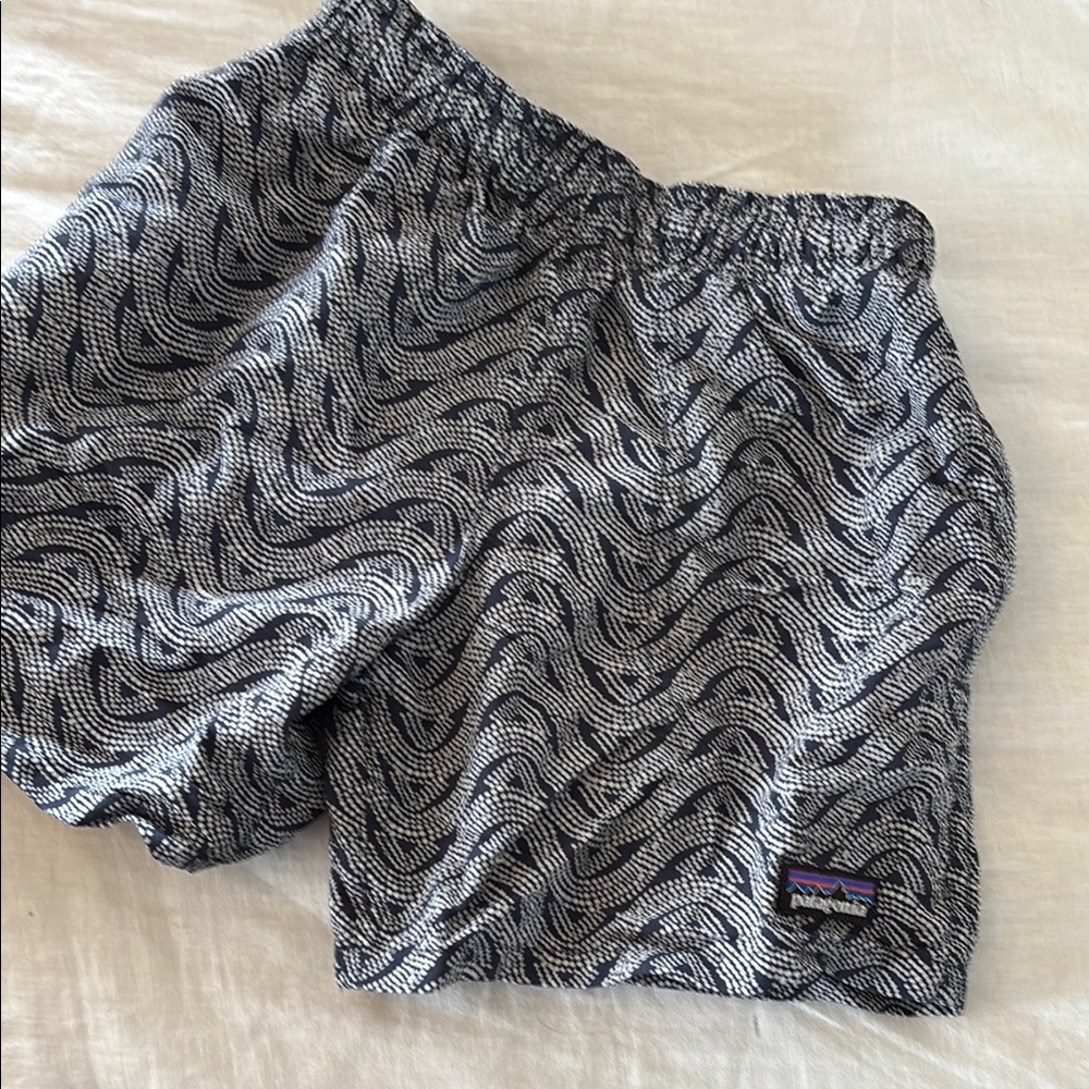 Patagonia Black and White Patterned Shorts